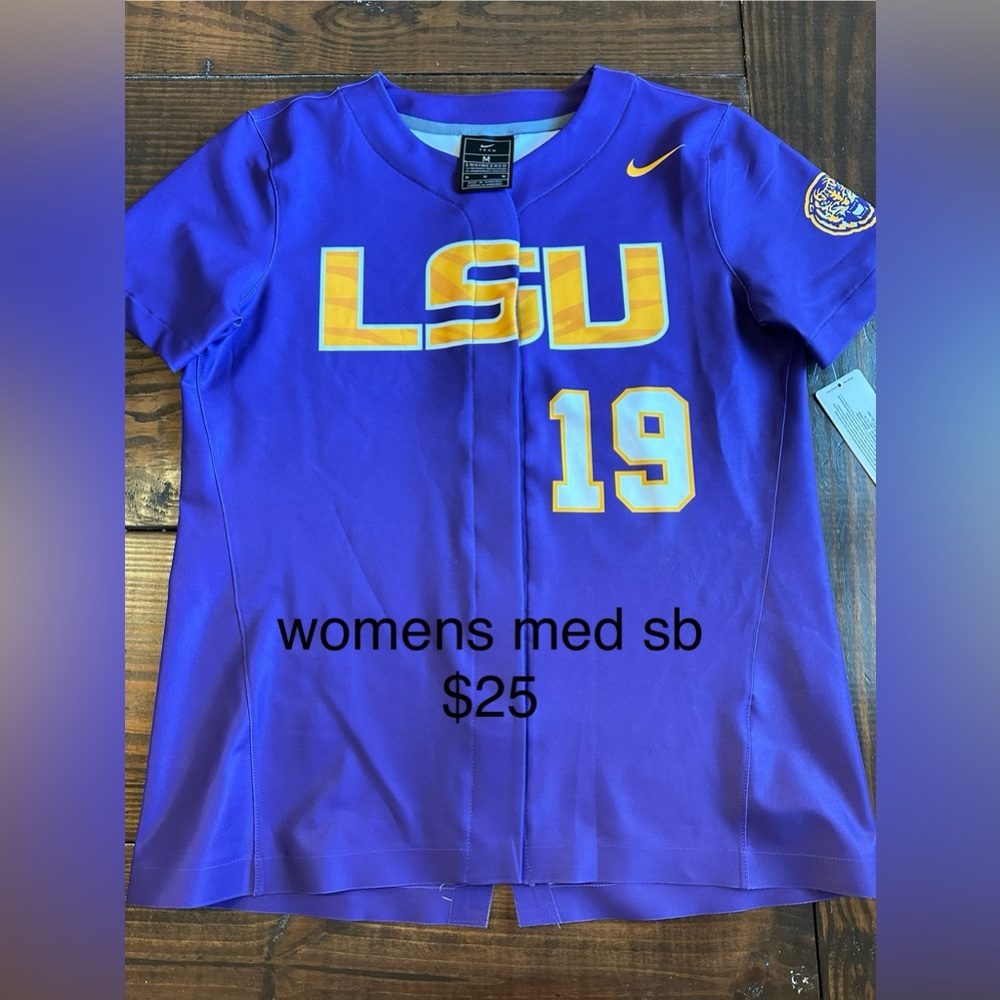 LSU womens softball jersey med